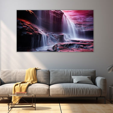 Colorful Waterfall Painting